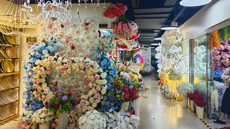 Debao market artifical flowers wholesale