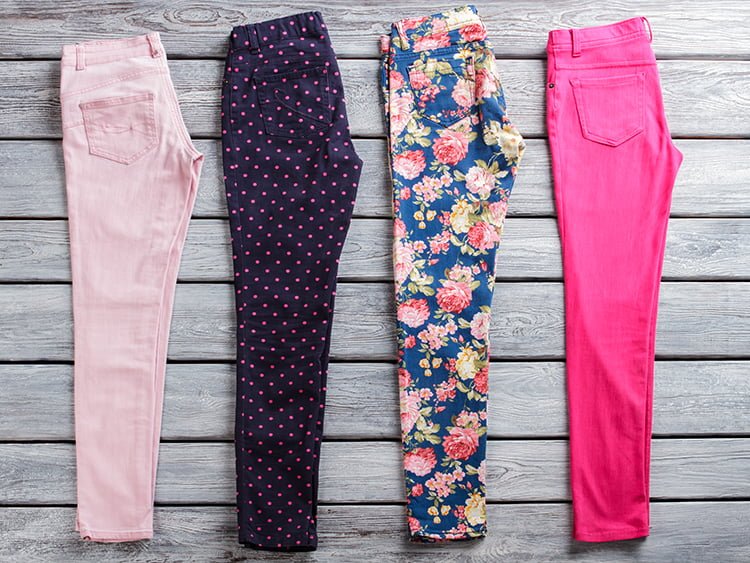 lady color pants